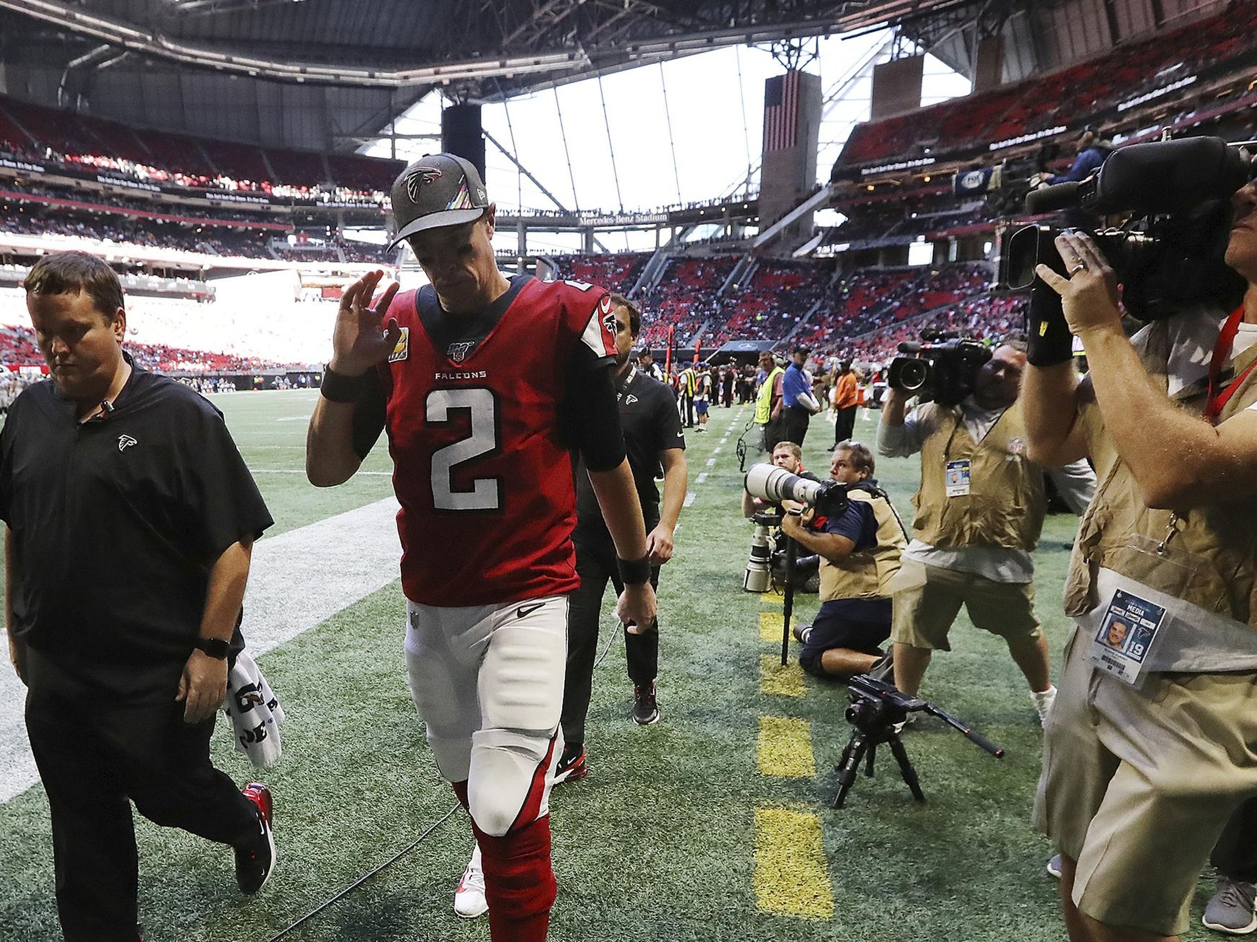 Saturday's NFL: Falcons' Matt Ryan won't play, ending 10-year