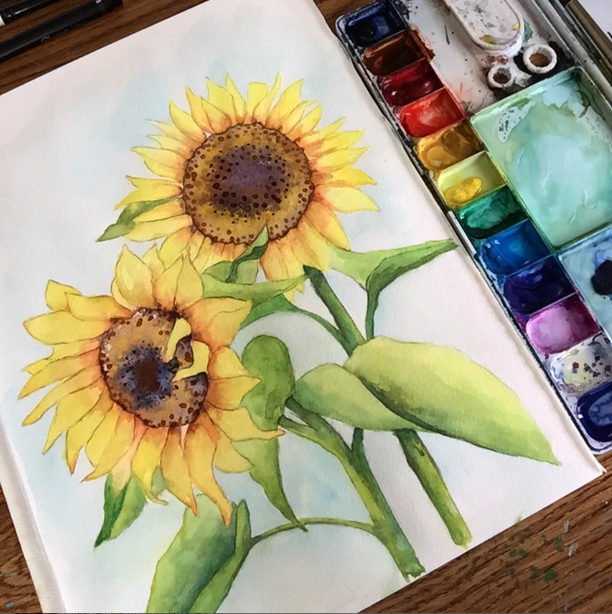 Mixed media artist Katie Frey recently taught two weekslong watercolor classes through Spokane Parks and Recreation at the Corbin Art Center. Frey has work on display at Pottery Place Plus and Avenue West Gallery.  (Katie Frey