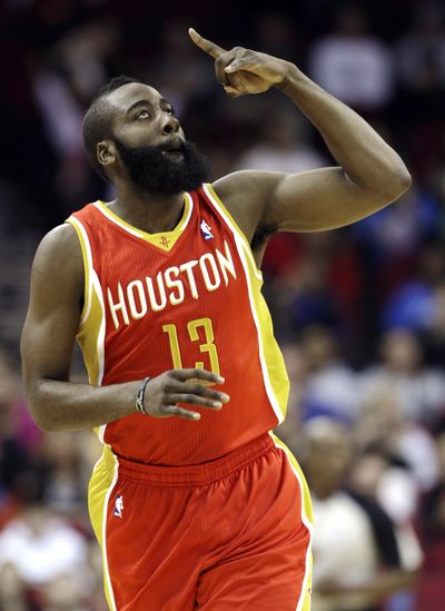 James Harden was No. 1 Rocket on Wednesday with 46 points. (Associated Press)