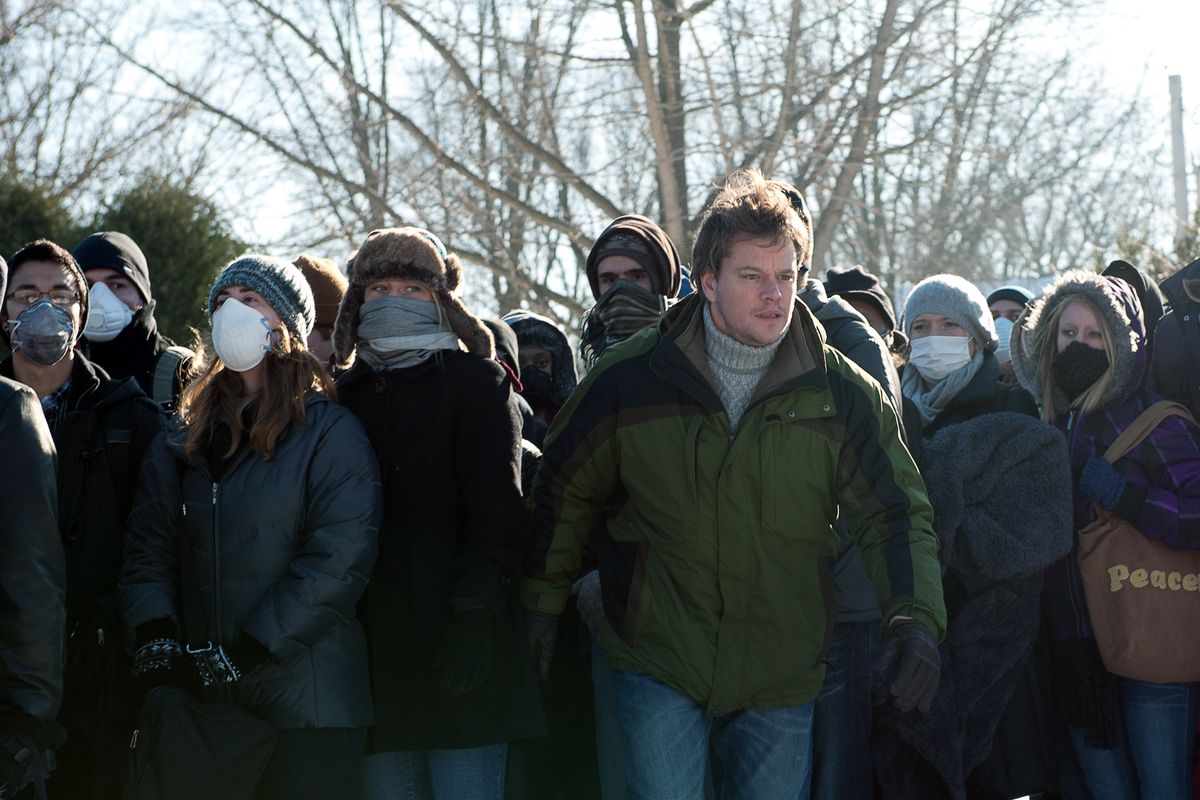 Matt Damon stars in “Contagion,” a film that revolves around the swift spread of a deadly new virus around the globe.