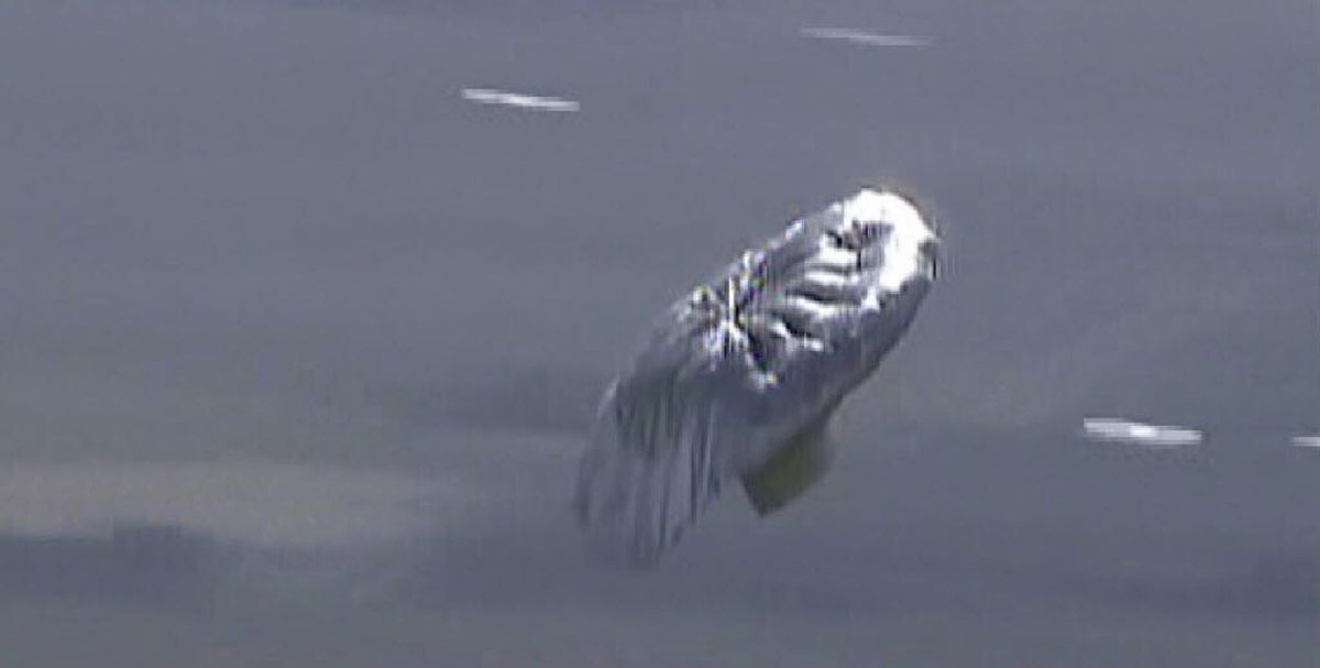 In this image rendered from video and released by KMGH-TV in Denver, a balloon is seen over Colorado, near Fort Collins. A 6-year-old boy reportedly climbed into a balloon aircraft and floated away Thursday, forcing officials to scramble to figure out how to rescue the boy. Larimer County sheriff