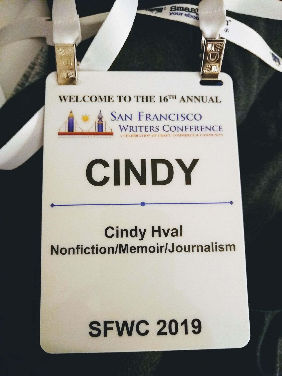 To her surprise, strangers at a writers conference greeted her by name, Cindy Hval writes. (Cindy Hval / The Spokesman-Review)