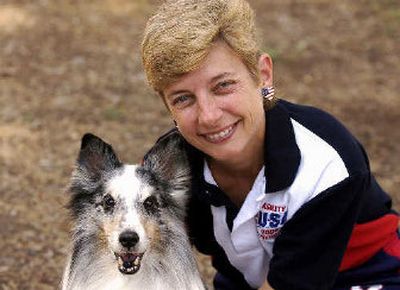 
Barb Davis and her sheltie, Shimmer, were members of the USA Agility Team two years ago. Now Shimmer's son, Rock-It, and Davis will compete in the Agility World Championships, which will be held this fall in Switzerland.
 (Liz Kishimoto / The Spokesman-Review)