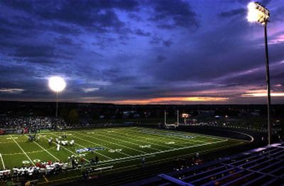 Cheney provided the opposition as Gonzaga Prep played the first home game at its present East Euclid location on its new, lighted turf field Friday night. G-Prep scored a 38-0 victory. 
 (Jed Conklin / The Spokesman-Review)