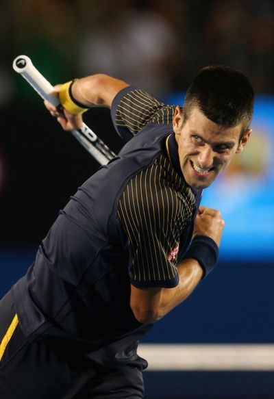 Novak Djokovic is in place to win a third straight Australian Open. (Associated Press)