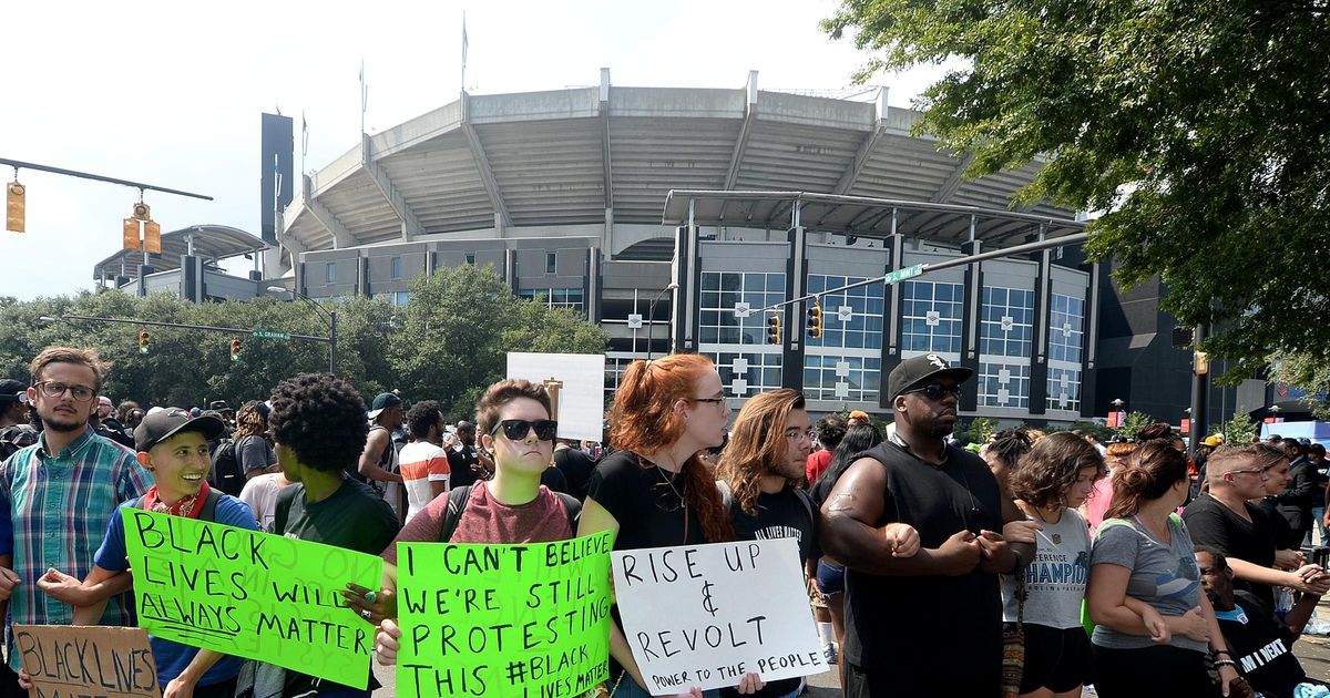 Panthers Review Game Security After Violent Protests in Charlotte