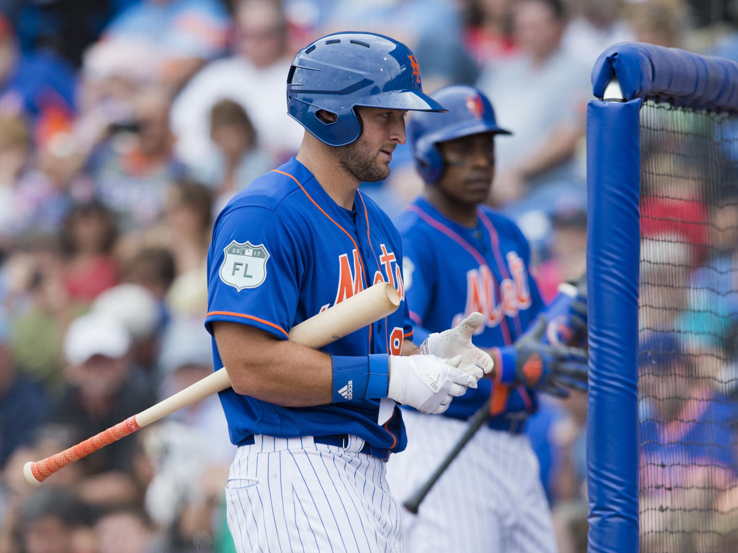 Lot Detail - 2017 Tim Tebow Spring Training Game Used New York Mets Jersey  Photo Matched To MLB Debut on 3/8/2017 (MLB Authenticated)