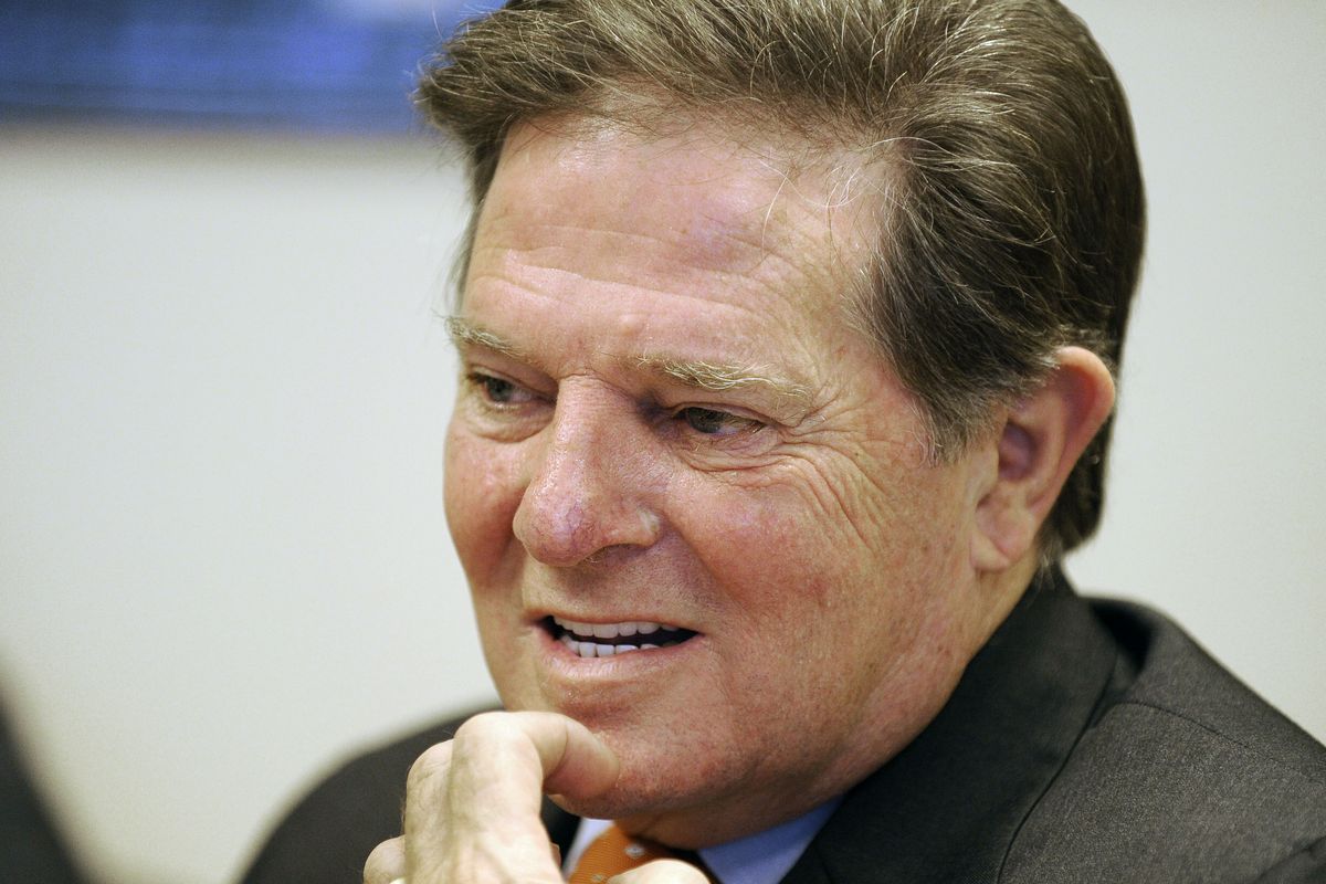 In this Wednesday, Sept. 19, 2012 photo, former House Majority Leader Tom DeLay speaks about his upcoming appeal on a money laundering conviction at his attorney
