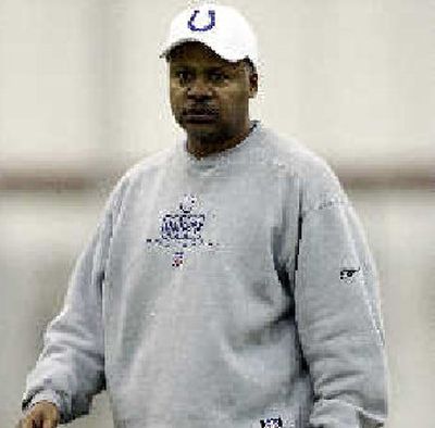 Assistant Jim Caldwell will run Colts today.
(Associated Press / The Spokesman-Review)