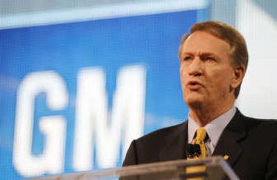 
Rick Wagoner, chairman and CEO of General Motors, and managers are working on restructuring measures to deal with a declining U.S. auto market.Associated Press
 (File Associated Press / The Spokesman-Review)