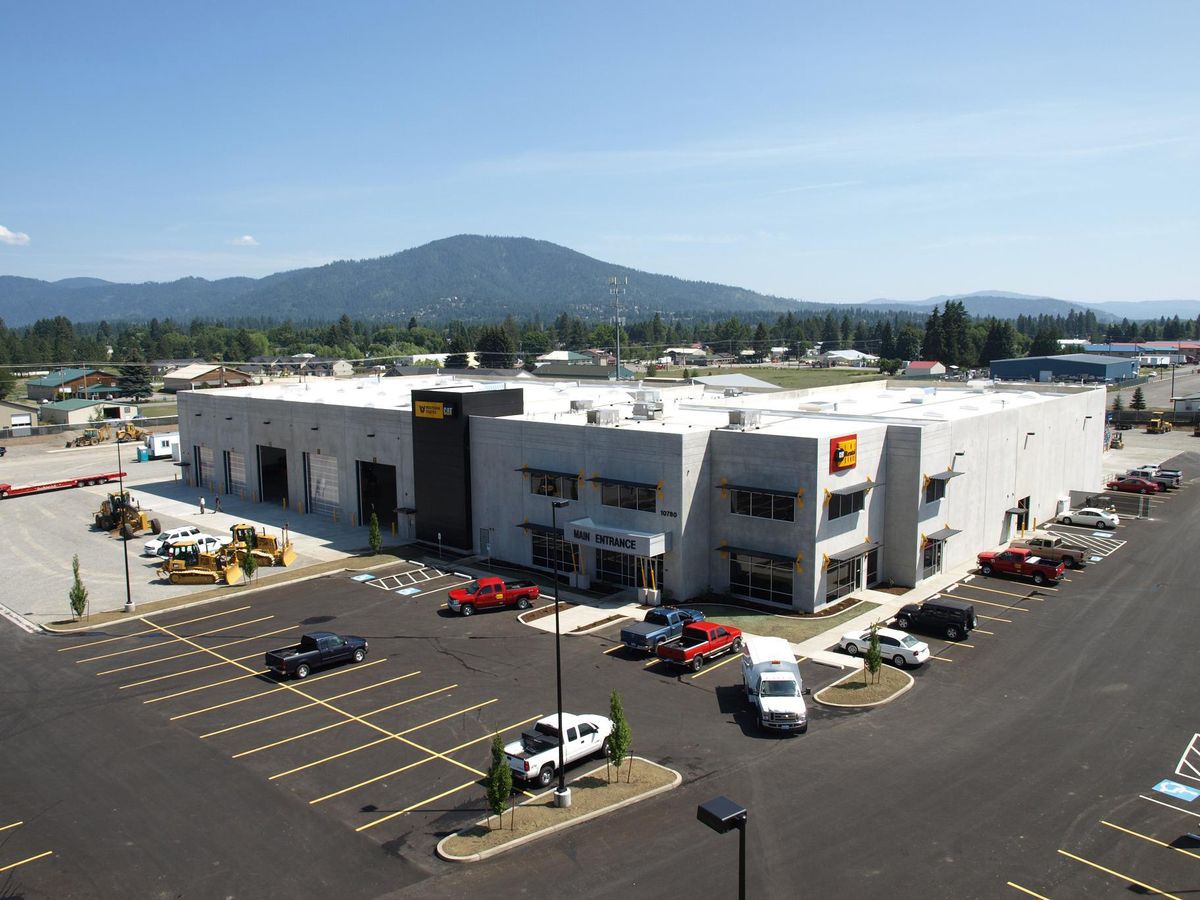 Western States CAT has opened a 55,765-square-foot Caterpillar sales and service facility on U.S. Highway 95 in Hayden. The building cost $10 million. Courtesy of Western States CAT (Courtesy of Western States CAT / The Spokesman-Review)