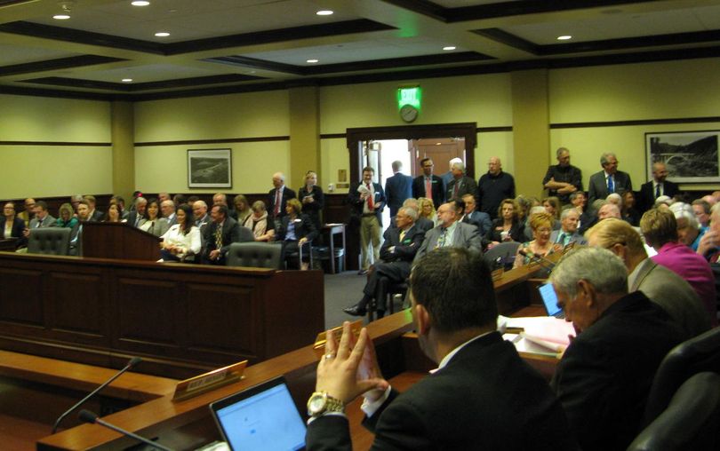 House Transportation Committee prepares to convene on Wednesday afternoon (Betsy Russell)