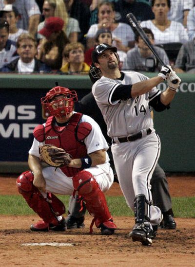 
 Paul Konerko slugs tie-breaking homer.
 (Associated Press / The Spokesman-Review)