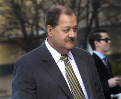 FILE - In a Wednesday, April 6, 2016, file photo, former Massey CEO Don Blankenship is escorted by Homeland Security officers from the Robert C. Byrd U.S. Courthouse in Charleston, W. Va. Blankenship has asked President Donald Trump to resist attempts in Congress to enhance criminal penalties for coal executives who violate mine safety and health standards.

Blankenship, who recently was freed from federal prison, also asked the president in a letter Tuesday, May 16, 2017, to re-examine a federal investigation into the nation's worst coal mining disaster in four decades. (F. Brian Ferguson/Charleston Gazette-Mail via AP, File) ORG XMIT: WVCHG501 (F. Brian Ferguson / AP)