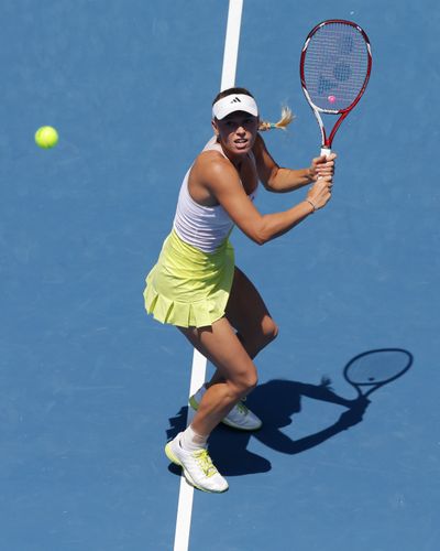 Caroline Wozniacki is expected to drop out of the top 10 after losing at the Australian Open. (Associated Press)