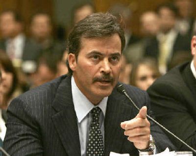 
The finger is now pointed at Rafael Palmeiro, even though he made an emphatic point to tell Congress he was clean. 
 (Associated Press / The Spokesman-Review)