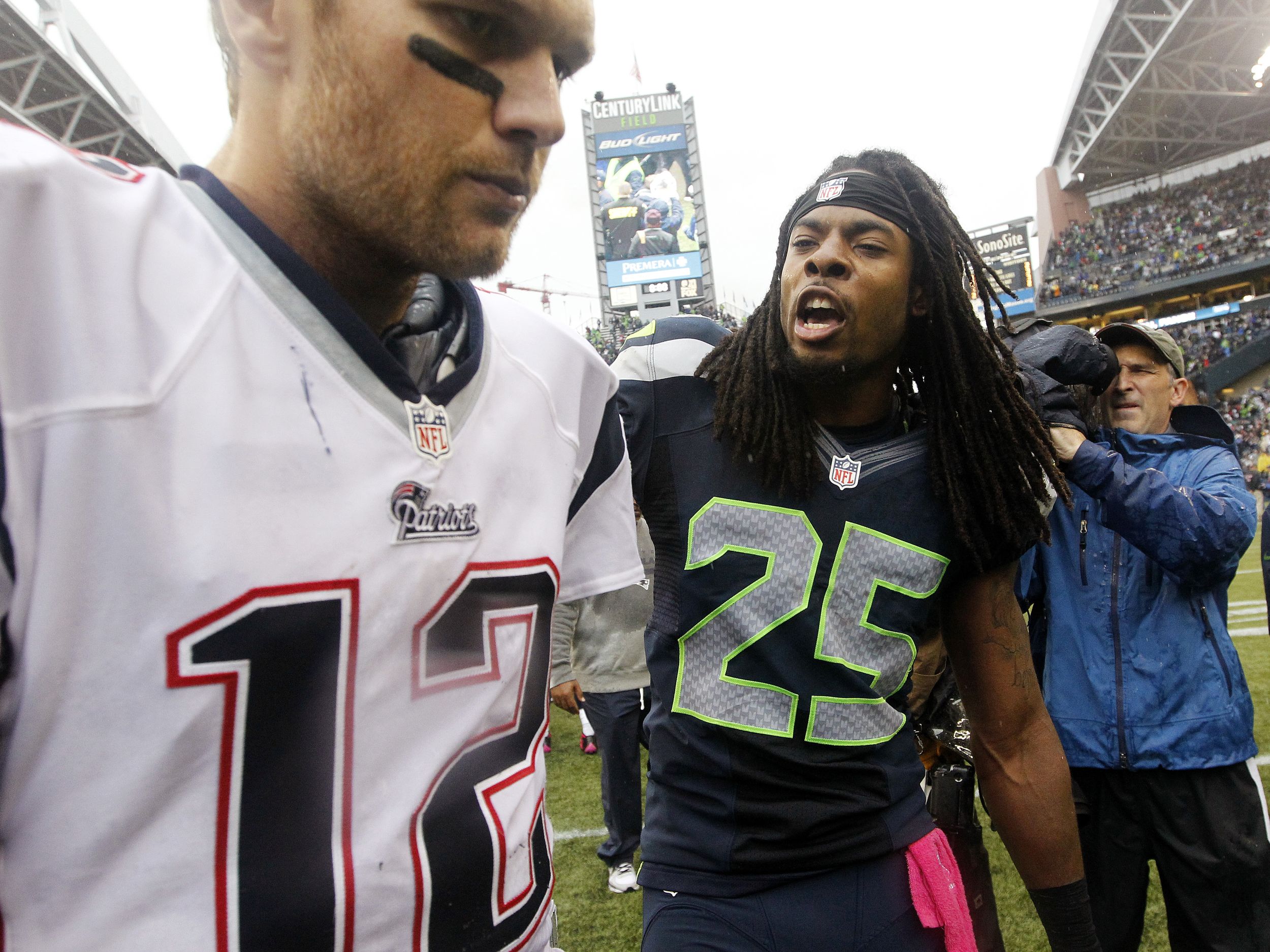 Richard Sherman Seahawks Take The Trash Talk Lead Over Patriots The Spokesman Review