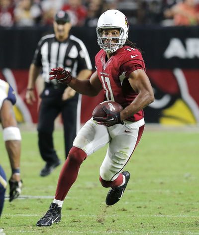 Cards' eight-time Pro Bowl WR Larry Fitzgerald did not practice all week in advance of Sunday's game at Seattle. (AP)