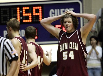 Santa Clara’s John Bryant led the WCC in rebounding last season.  (Associated Press / The Spokesman-Review)