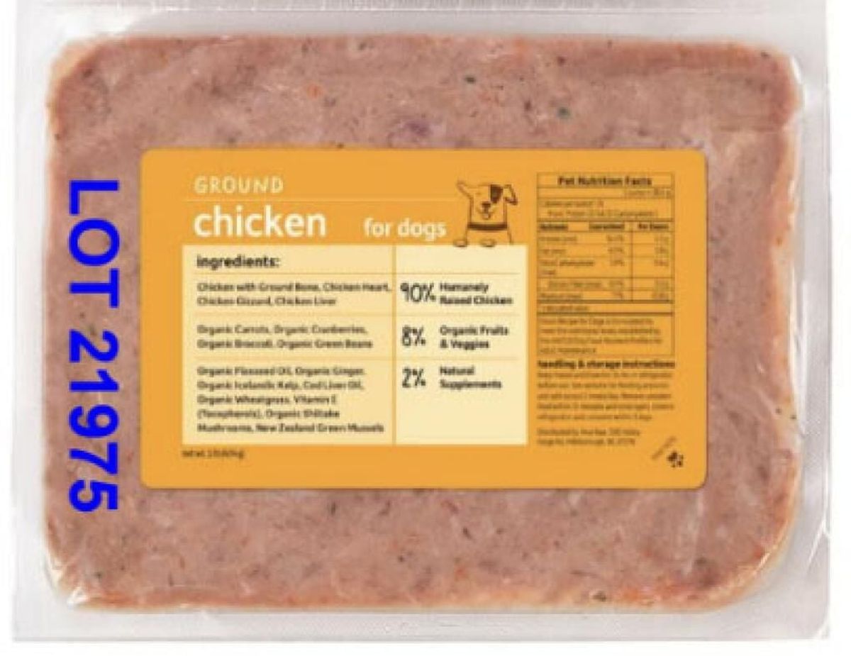 Some of the pet food recalled by Viva Raw.   (Tribune News Service )