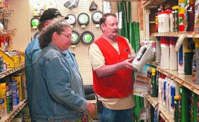 
Claude Musick's knowledge of appliances and plumbing makes him invaluable when customers have questions. He also knows a thing or two about yard care. Below, there's a little bit of everything to make your project more fun at Ace Hardware in Spokane Valley.
 (Photos by J. BART RAYNIAK / The Spokesman-Review)