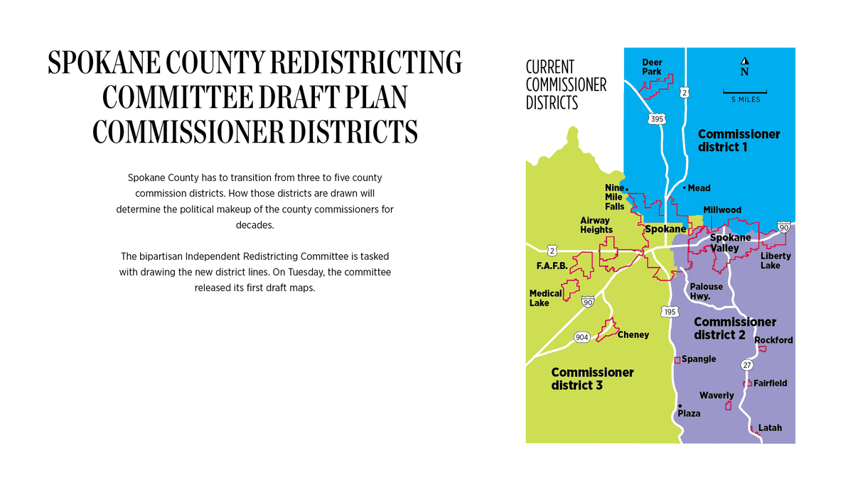 Spokane Community College Map How Will Spokane County Carve Up Its Commissioner Districts In 2023? Here  Are Some Options | The Spokesman-Review