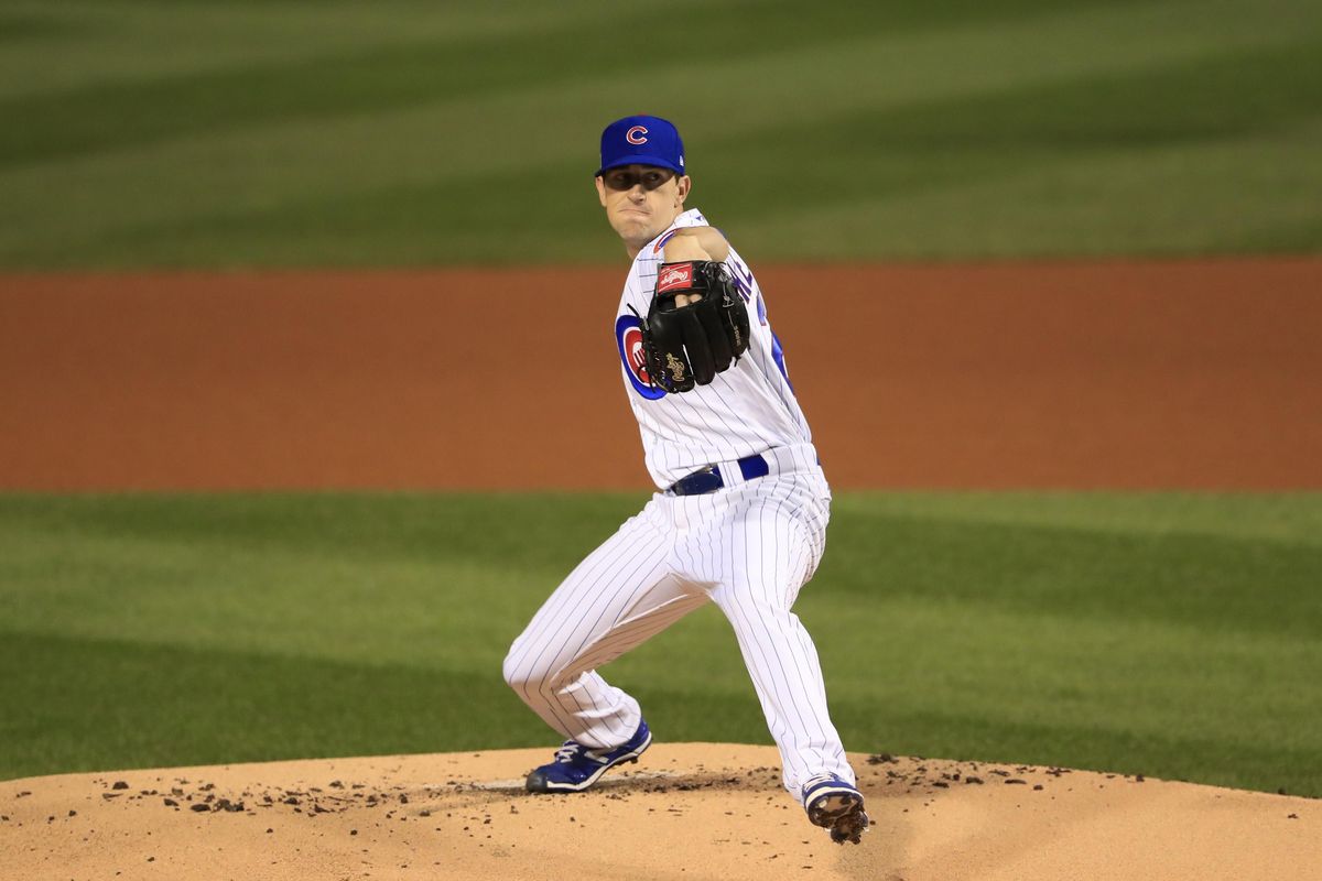 The Cubs will pin their World Series title hopes on starter Kyle Hendricks, who played his first pro baseball season with the Spokane Indians in 2011. (Tannen Maury / Associated Press)