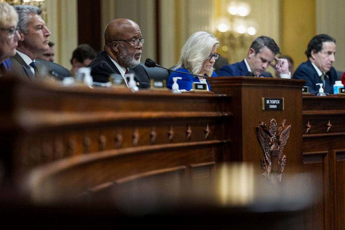U.S. Rep. Bennie Thompson (D-MS) chair of the House Select Committee to Investigate the Jan. 6 Attack on the U.S. Capitol, delivers remarks during a hearing of the House Select Committee to Investigate the Jan. 6 Attack on the United States Capitol in the Cannon House Office Building on Thursday, Oct. 13, 2022, in Washington, DC. The bipartisan Select Committee to Investigate the Jan. 6 Attack on the United States Capitol has spent nearly a year conducting more than 1,000 interviews, reviewed more than 140,000 documents day of the attack. (Kent Nishimura/Los Angeles Times/TNS) (Kent Nishimura/Los Angeles Times/TNS)