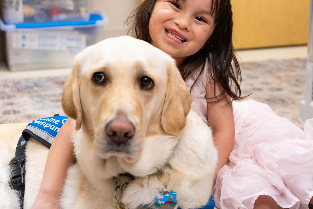 Merveille “Mira” Warner, 6, of Spokane Valley, is a 2026 Children’s Miracle Network national champion. She’s received care at Sacred Heart Children’s Hospital, initially in its NICU and for a cleft lip and palate repairs.  (Courtesy Providence Sacred Heart Hospital)