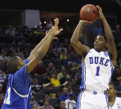No.1 pick Kyrie Irving played only 11 games last season for Duke because of a toe injury. (Associated Press)