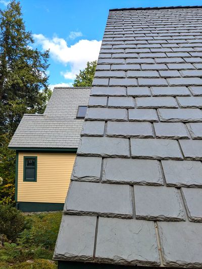 This is not a slate roof, but there’s a good chance you may be fooled into thinking it is one. This is the roof on my house.  (Tribune Content Agency)