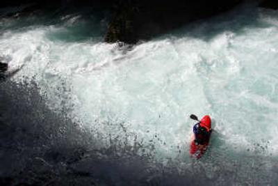 
A kayaker negotiates Washington's Little White Salmon River in a film entered in the National Paddling Film Festival, which is sending a road show to Spokane. Photo by Todd Gillman, The Range Life
 (Photo by Todd Gillman, The Range Life / The Spokesman-Review)