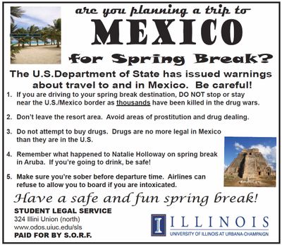 The University of Illinois at Urbana-Champaign plans to place this ad in the student newspaper in March.  (Associated Press / The Spokesman-Review)