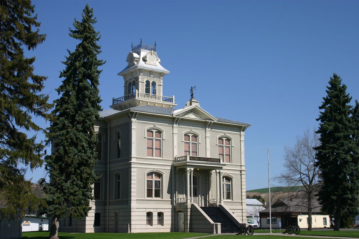 The Columbia County Courthouse in Dayton, Wash., is the oldest working courthouse in the state. (John Stucke)