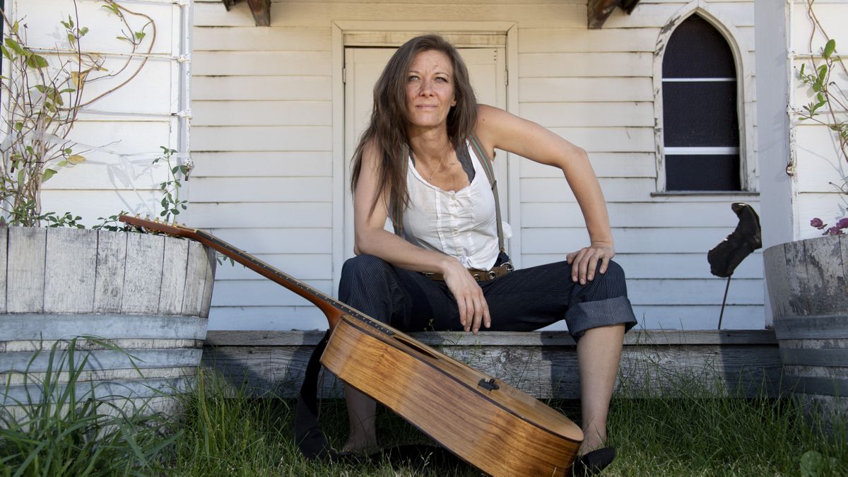 Singer-songwriter Olivia Brownlee sits for a photo at Rockin' B Ranch, a western-themed dinner theater owned by her parents, in Liberty Lake on Tuesday. (Jesse Tinsley/The Spokesman-Review)