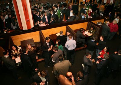 Hundreds attend New York’s Wall Street Pink Slip Party, where people looking for Wall Street and finance jobs can meet recruiters. (Associated Press / The Spokesman-Review)