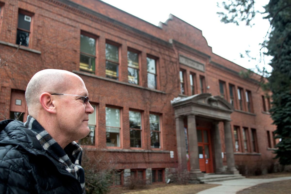 Greg Forsyth, director of capital projects for Spokane School District, talks about renovation plans at Franklin Elementary in 2017. Forsyth died April 8. He was 64. (Kathy Plonka/The Spokesman-Review)