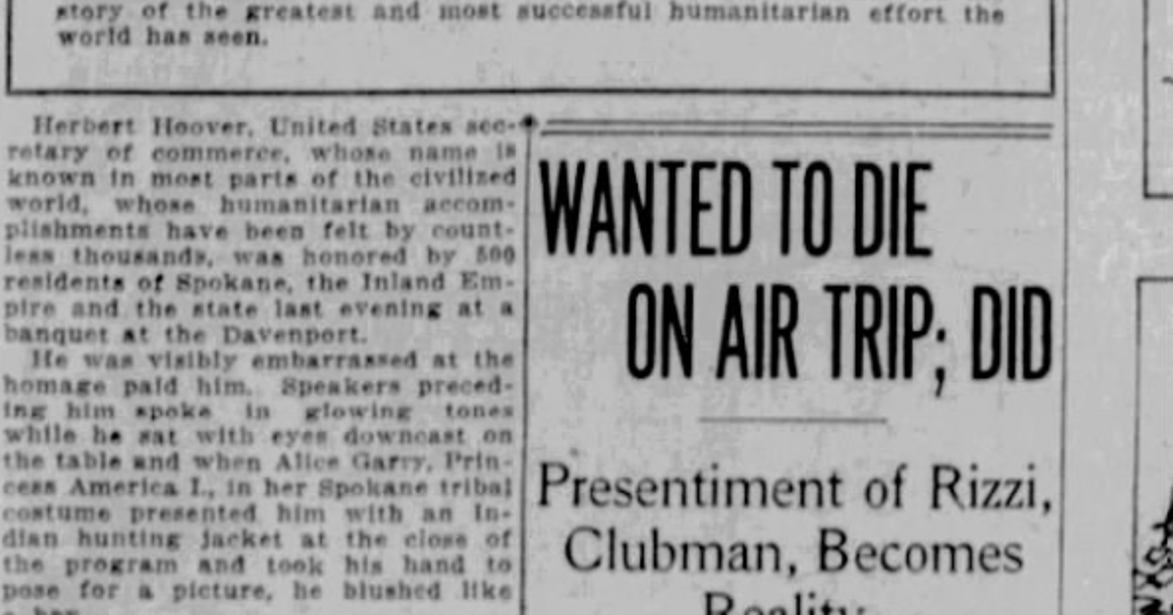 This day in history: A new county park, a future president in town and 'princess America"