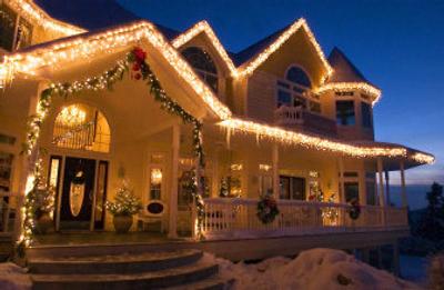 
Holiday lights brighten homes throughout the area.
 (Kathryn Stevens / The Spokesman-Review)