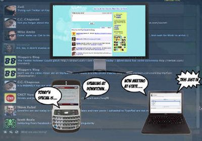 
Twitter is a free Web service that allows users to post 