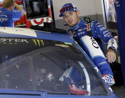 In this June 29, 2017 file photo, Kyle Larson climbs into his car during a NASCAR cup auto racing practice at Daytona International Speedway in Daytona Beach, Fla. (John Raoux / Associated Press)