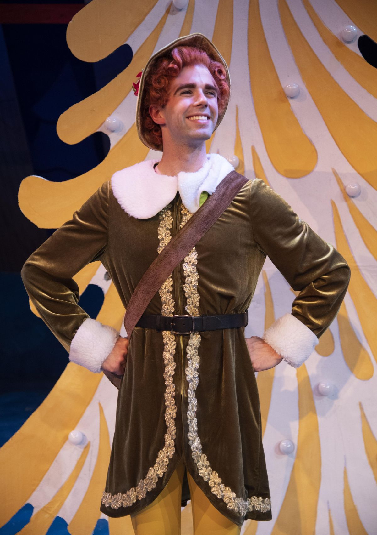 Actor Seth Flanders plays Buddy in the Spokane Civic Theatre production of “Elf the Musical” that opens Nov. 23 and runs through Dec. 23. (Colin Mulvany / The Spokesman-Review)