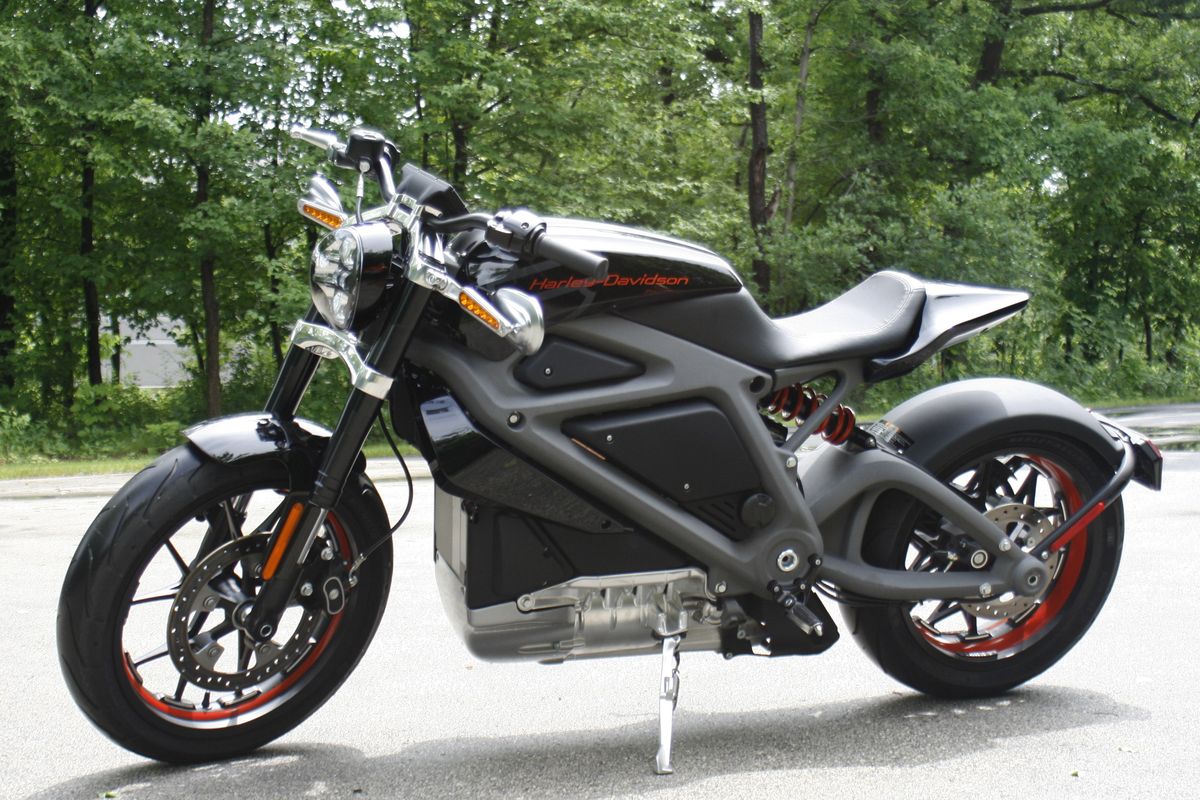 This Wednesday, June 18, 2014 photo shows Harley-Davidson