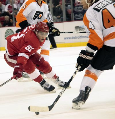 Red Wings' Valtteri Filppula scored a goal and added three assists in 5-1 victory.