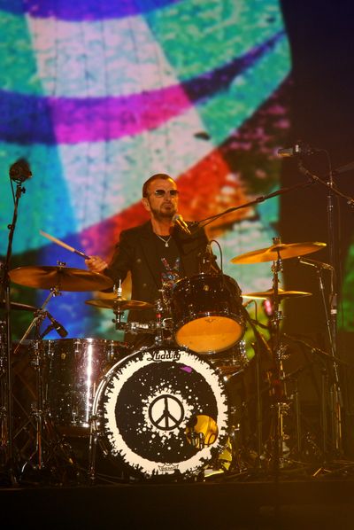 Ringo Starr’s “Postcards From Paradise,” a collection of collaborations, was released Tuesday. (Associated Press)