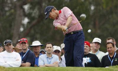 
Davis Love III, teeing off on the 12th tee Friday, is coming back from medical setbacks. Associated Press
 (Associated Press / The Spokesman-Review)