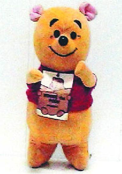 
Winnie-the-Pooh stuffed with sawdust from 1966.
 (The Spokesman-Review)