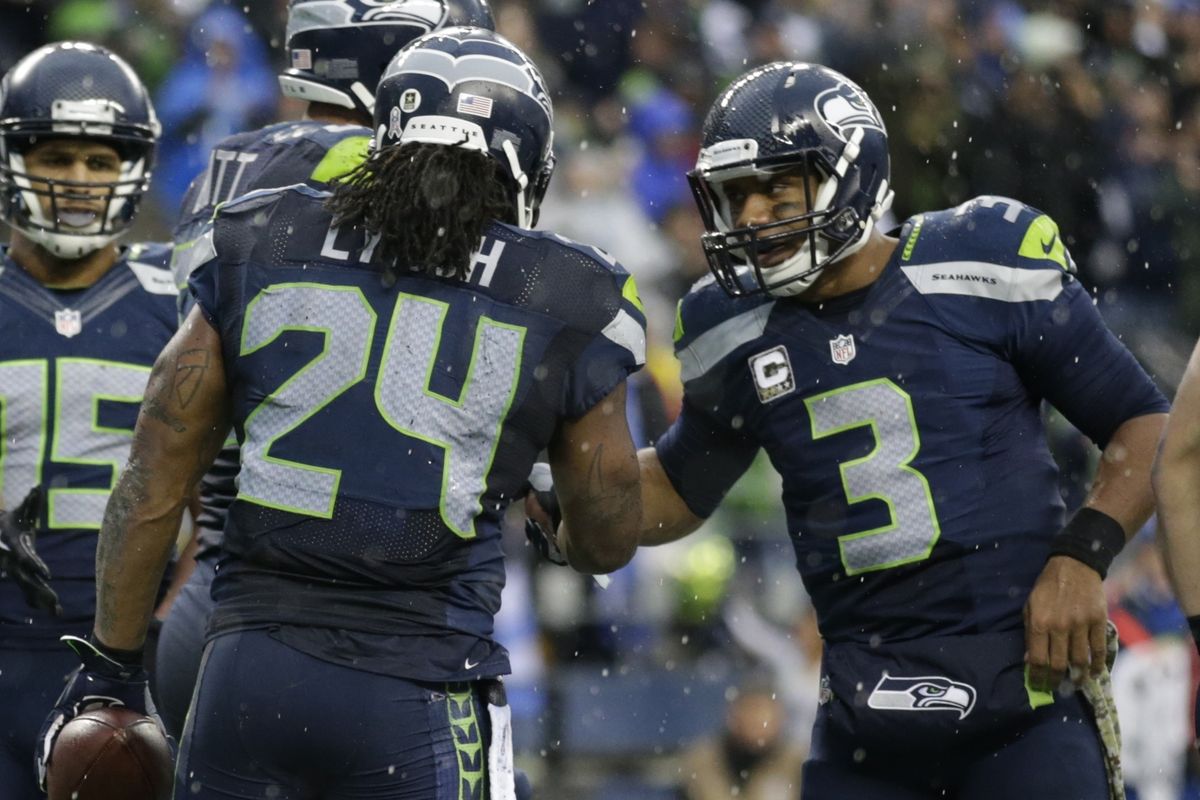 Seahawks RB Marshawn Lynch takes touchdowns in stride