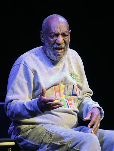 Comedian Bill Cosby performs during a show at the Maxwell C. King Center for the Performing Arts in Melbourne, Fla., on Friday. (Associated Press)