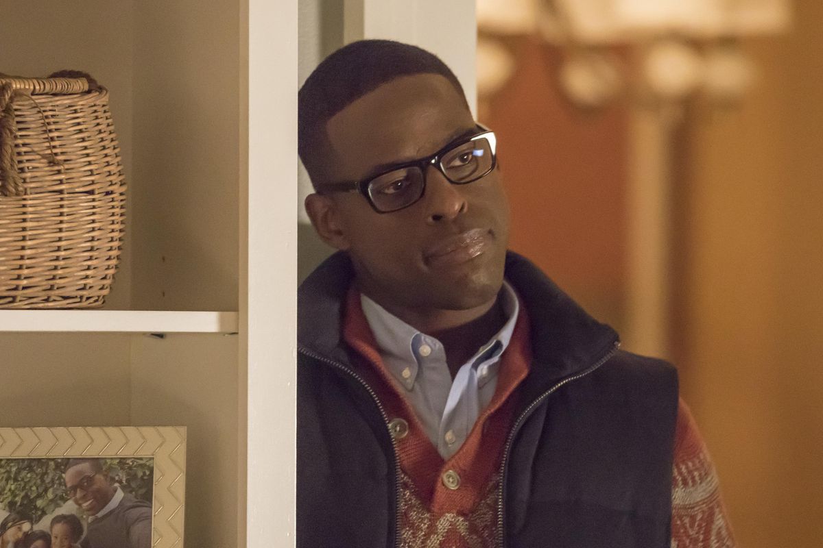 Sterling K. Brown as Randall in a scene from the NBC series, "This Is Us." (Ron Batzdorff / AP)